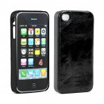 Wholesale iPhone 4 4S Seperable 2 in1 Flip Leather Wallet Case (Black)